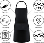 Jubatus 1 Pack Bib Aprons with 2 Pockets Cooking Chef Kitchen Apron - Image 6