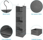 MAX Houser 6 Tier Shelf Hanging Closet Organizer, Closet Hanging Shelf - Image 9