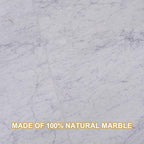 Koville Carrara Marble Paper Towel Holder Countertop, 6“ Genuine Stone Paper - Image 6