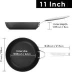 MsMk 11 Inch Nonstick Frying Pan，Titanium and Ceramic Nonstick Large Skillet Pan - Image 3