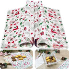 CAMKYDE 100 Pcs Christmas Wax Paper Sheets - Grease Proof for Food, Deli Paper Holiday Use (Reindeer) by CAMKYDE
