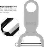 Original Vegetable Fruit Peeler Carbon Steel Blade 3 Pack Grey/Blue/Black… - Image 5