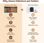 Folkulture Pot Holders for Kitchen | Pack of 2 Ribbed Soft Silicone Hot Pads - Image 5