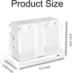 LUGUNU Acrylic Cocktail Napkin Holder-Clear Scalloped Napkin Dispenser - Image 4