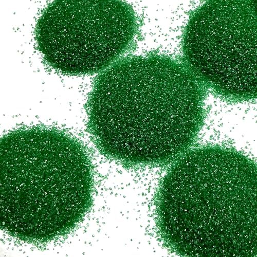 Edible Green Sanding Sugar Sprinkles 142g/ 5.01oz Sugar Crystals for cake decorating Candy Baking Decorations Ice Cream Toppings and Cookie Decorating for Valentines Halloween Christmas - Image 5