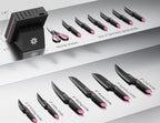 Knife Set - 15 PCS Kitchen Knife Set - Stainless Steel Knife Block Set - - Image 3