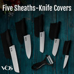 Vos Ceramic Knife with Peeler, Knives Set - Image 3