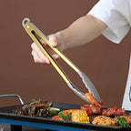 Gold Cooking Tongs, Berglander Heavy Duty Food Tongs - Image 7