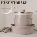 SODAY 15Pcs Pots and Pans Set Non Stick, Cookware Sets - Image 5