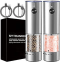 Rechargeable Electric Salt and Pepper Grinder Set, Upgraded Larger Capacity by SYTRANREIN
