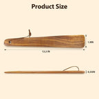 Teak Wood Spatula for Cooking, 12.2 Inch Flat Wooden Spatula for Cast Iron - Image 2