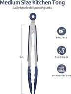600ºF Heat Resistant Kitchen Tongs: U-Taste 9 in Silicone Cooking Tong - Image 2