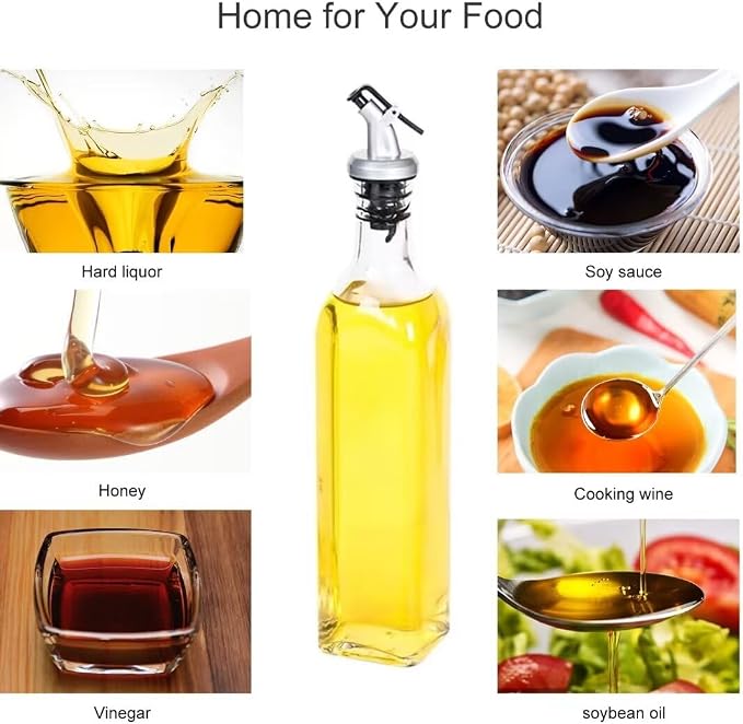 Salzesfalls 8 Pack 17oz Olive Oil Dispenser Bottle, Oil Dispenser - Image 5