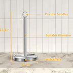Paper Towel Holder Countertop, Stainless Steel, Weighted Base, Paper Towel - Image 7