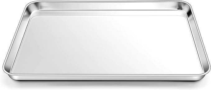 Homikit 1 Pack Baking Sheet, 18 x 13 Inches Stainless Steel Large Cookie Pan by Homikit