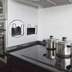 2 Pack Magnetic Pot Lid Holder, Organizer Hanging Saucepan Lid Metal Pot Lid - Image 6
