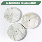 Koville Genuine Marble Paper Towel Holder Countertop, - Image 5