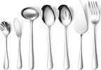Patelai Serving Utensils Set Include Stainless Steel Large Spoons Slotted by Patelai
