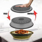Microwave Cover for Food, Collapsible Microwave Splatter Cover Made of TPR - Image 4