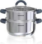 SUNHOUSE 3 Quarts Steamer Pots by SUNHOUSE