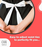 CRB Fashion Waist Apron Kitchen Cooking Restaurant Cotton Bistro Half Aprons - Image 4