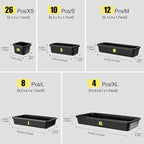 60PCS Tool Box Organizer Tray Divider, More Large Sizes-5 Sizes Desk Drawer - Image 2