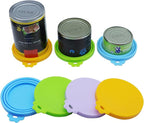 Food Can Covers/4 Pack/Universal BPA Free Silicone Dog Cat Food Tin Lids - Image 3