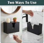 Paper Towel Dispenser Countertop, Wooden Bathroom Paper Towel Holder - Image 7