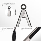 Kitchen Tongs, U-Taste 7/9/12 inches Cooking Tongs, - Image 6