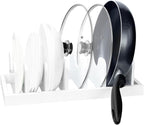 MinBoo Bamboo Pot Lid Organizer Pot Lid Holder, Pot and Pan Organizer Drawer by MinBoo