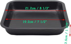 2pcs Mini Baking Pans 8 X 8 Inch Square Cake Pan Bread Pan Nonstick Heavy - Image 2