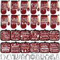 Qinyoung 48 Pcs Christmas Kitchen Oven Mitts Pot Holders, Buffalo Plaid by Qinyoung