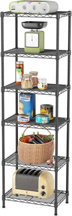 SINGAYE 6 Shelves Bathroom Organizers and Storage Shelf Wire Closet Metal by SINGAYE