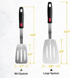 Stainless Steel Flexible Spatula Slotted Turner, XiaoZu Thin Metal Spatula - Image 2