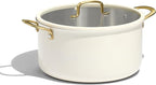 CAROTE 8QT Full Clad Tri Ply Stainless Steel Stock Pot by CAROTE
