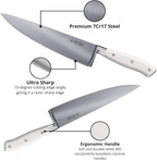 Yatoshi Knives Yatoshi Magnetic Kitchen Knife Block Set 6 Pcs White - Image 3
