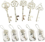 WODEGIFT 50pcs Vintage Skeleton Key Bottle Opener, Bridal Shower Favors - Image 2