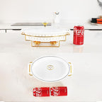 10" x 7" Ceramic Oval Casserole Dish - Image 3