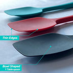 Silicone Spatula Set, High Heat Resistan Rubber Spoon Spatula, Non-Stick - Image 5