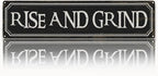 Coffee Decor Signs, Rise and Grind Sign, Retro Metal Tin Sign, Coffee Home Decor by Unknown