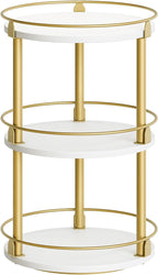 Yatiney 3-Tier Lazy Susan, Rotating Spice Rack, Spinning Organizer, Industrial by Yatiney