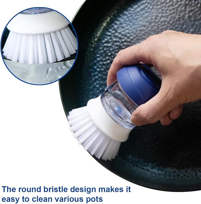 CELOX 2 Pack Dish Brush with Soap Dispenser - Image 4
