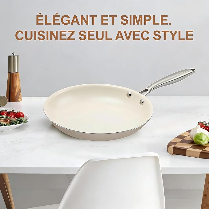 9.25 Inch Ceramic Nonstick Frying Pan - Image 9