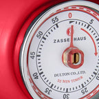 Zassenhaus Magnetic Retro Kitchen Timer, Classic Mechanical Cooking Timer - Image 3