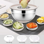 Rottay Mixing Bowls Set with Airtight Lids: 20PCS Stainless Steel Nesting Bowls - Image 3