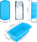 Extra Large Ice Block Mold for Ice Bath, 4 Pack 9.4lb Big Ice Cube Molds - Image 2