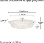 insongdafa 11" x 7.5" Ceramic Oval Casserole Dish - Image 2