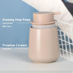 Bosilunlife Ceramic Foaming Soap Dispenser - 12Oz Bathroom Countertop Kitchen - Image 3