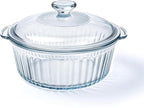 Luvan 2.4L/2.5Qt Round Glass Casserole Dish by Luvan