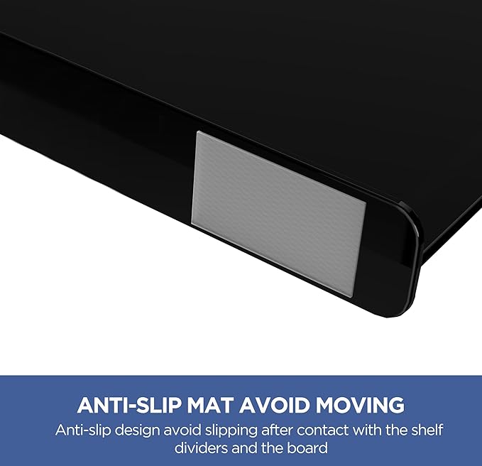 HBlife 6 Black Shelf Dividers, Vertical Purse Organizer - Image 8